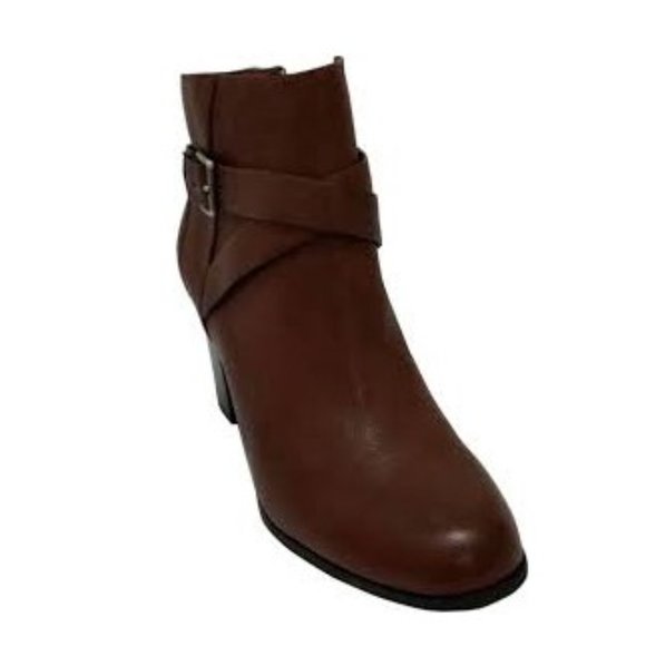 GUC Cole Haan Grand OS Hinckley Ankle Booties Block Heel in Sequoia Brown - Picture 4 of 13
